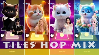 CUTE CATS DANCE WEDNESDAY BLOODY MARY vs SHAKIRA WAKA WAKA vs JISSO FLOWER vs ELSA ENEMY CAT GAMES