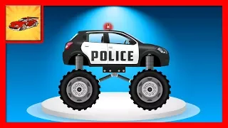 Desene cu Masini - Masina de Politie Patrulare si Urmarire - Transforma Masina 2