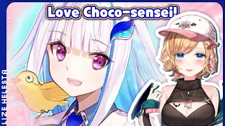 Lize Celebrating Choco-sensei 1 Million Subs [Yuzuki Choco / Hololive] [Lize Helesta / Nijisanji]