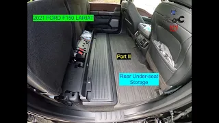 2021 Ford F150 Lariat: Partitioned Lockable Storage. Part II