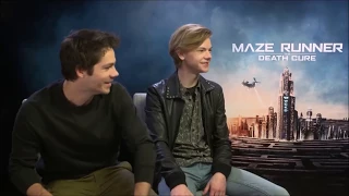 [VOSTFR]Maze Runner : Death Cure Cast - Dylan O'Brien & Thomas & Kaya & Wes - Play a game  2018