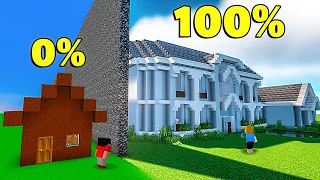 CASA 100% REALISTA contra CASA 0% REALISTA na batalha de construção