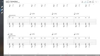 Slayer - Raining Blood (RYTHM GUITAR TAB PLAY ALONG)