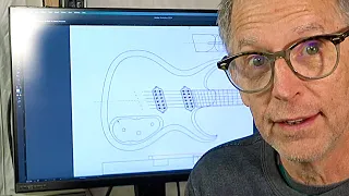 Making A 3D Model Of A Six String Multi Scale Guitar Body Part 1