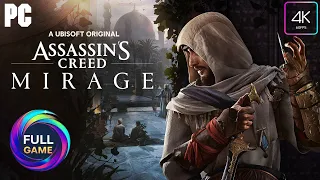 ASSASSIN'S CREED MIRAGE Gameplay Walkthrough FULL GAME -4K 60FPS PC- No Commentary