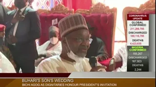 President Buhari's Son's Wedding: Unprecedented Crowd Converge on Bichi