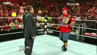 WWE Raw 16/5/11-The Miz & Alex Riley & John Cena Segment about 'I Quit' Match HQ