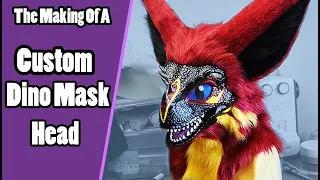 //The Making Of A Custom Dino Mask // Turning A Target Dino Mask Into A Fursuit - Tutorial