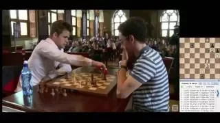 ♚ Fabiano Caruana Checkmates Magnus Carlsen 🔥 Grand Chess Tour Leuven, Chess Blitz, Round 6 ★🔥