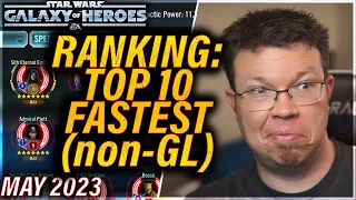 RANKING: TOP 10 SPEED FOR YOUR ROSTER (non-GL)