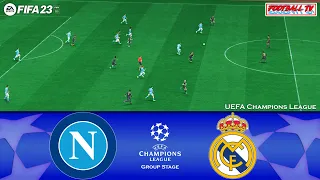 FIFA 23 - Napoli vs Real Madrid - UEFA Champions League 23/24 Group Stage | PC Gameplay 4K