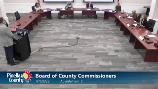 Board of County Commissioners Work Session/Agenda Briefing 7-28-22