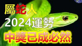 屬蛇人2024生肖運勢分析，屬蛇人的命運如同一張橫擋不住的發財彩票，中獎已成必然，屬蛇人不是迷信，有人找你，属蛇人接福來金錢非常快，十二生肖運勢運程大分析，屬蛇人生肖終於要翻身了