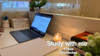 1-hour productive study with me session