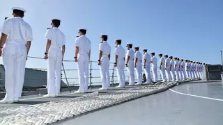 Training Squadron Band performs "Luna de Xelaju" @ Departing Puerto Quetzal