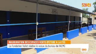 INAUGURATION DES ESPACES VERTS D’ETUDE A LA FSS