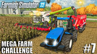 FIRST BIG SUNFLOWER HARVEST | MEGA FARM Challenge | Farming Simulator 22 - Ep7