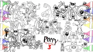 POPPY PLAYTIME CHAPTER 3 Coloring Pages | How To COLOR All BOSSES & MONSTERS from All Chapters | NSC