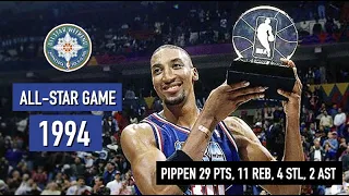 Throwback NBA All-Star Game 1994. East vs West - Full Game Highlights HD