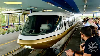 Walt Disney World Monorail Ride from Magic Kingdom to EPCOT in 4K | Walt Disney World Florida 2023