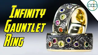 Making a Meteorite and Gold INFINITY GAUNTLET Ring for Thanos