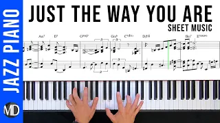 Just The Way You Are - Piano Reharm Sheet Music PDF #pianocover #jazzpiano