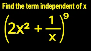 How to find the term independent of x in the expansion