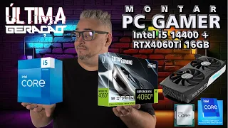 Como MONTAR um PC GAMER de ÚLTIMA GERAÇÃO Intel i5 14400 + RTX 4060 Ti