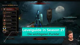 Diablo 3: Levelguide für Season 27 (1 bis 70, Quick)