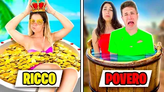 RICCHI vs POVERI IN VACANZA!! *3 TIPI DI AMICI*🤑