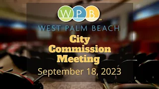City Commission Meeting | September 18, 2023