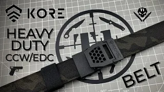 THE BEST CARRY BELT EVER MADE?? (Kore Essentials HEAVY-DUTY Gun Belt) #koreessentials #ccwbelt #edc