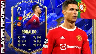 FIFA 22 TOTY RONALDO REVIEW | 97 TOTY RONALDO PLAYER REVIEW | FIFA 22 ULTIMATE TEAM