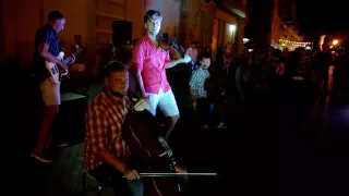 Одесса, август 2016, уличные музыканты, Street musicians, группа ROCKOKO 1