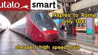 Cheapest high speed train | ITALO SMART trip report | From Naples to Rome at 300kmh