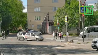 Последствия аварии в центре Мурманска попали на видео