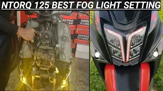 How to install  Mini Drive on Ntorq 125 | Best fog light  settings