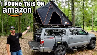 BEST & CHEAPEST Rooftop Tent EVER ! Truck Camper Build NEW Addition 2023