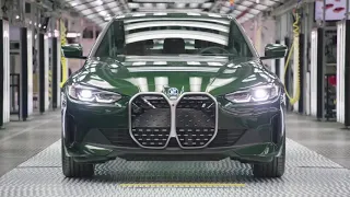 Production of the first ever BMW i4 at BMW Group Plant Munich Auto Motions