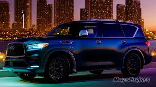 👉 AT NIGHT: 2022 INFINITI QX80 SENSORY 4WD - Interior & Exterior Lighting Overview + Night Drive