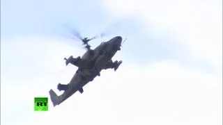 RT - Ka-52 & Mi-28NE Attack Helicopters + Mi-38 Helicopter Flight Demos At MAKS 2013 [1080p]