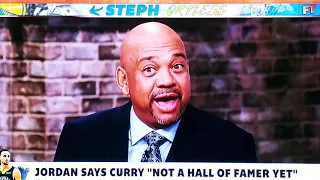 Jordan Sarcastically says Curry is "NOT A HALL OF FAME PLAYER YET"