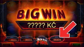 Sizzle Fire - BET 500KČ !! - TY KOKO* TAK OPĚT TOHLE ? 😲 BIG WIN + TOHLE JSEM NEČEKAL ! MASAKR HRA !