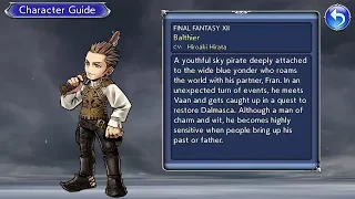 Dissidia Final Fantasy Opera Omnia - Balthier Event Cutscenes