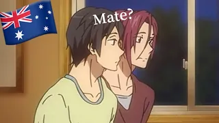 Rin and Haru struggling in Australia for 5 minutes straight