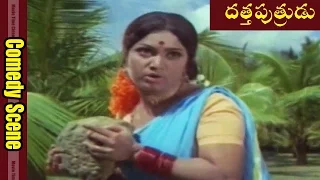 Rama Prabha & Padmanabham Comedy Scene || Datta Putrudu Movie || ANR, Vaani Sri ||  MovieTimeCinema