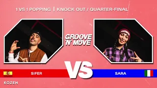 Groove'N'Move Popping Battle 2023 - 1/4 final - SIFER vs. SARA