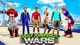 UGLY JUMPSHOT WARS in NBA 2K22! Which YOUTUBER Can Create The WORST JUMPSHOT!? NBA2K22