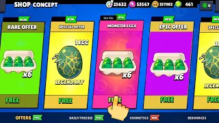 😍NEW UPDATE GIFTS IS HERE?!!!🥚🦖| FREE REWARDS Brawl Stars🍀 |CONCEPT