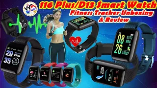 116 Plus D13 Smart Watch Unboxing & Review | Kids Fitness Tracker Smart Bracelet on Aliexpress